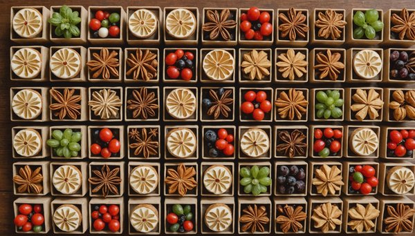 Le principe du calendrier de l'avent nourriture