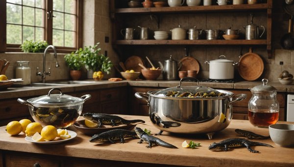 L'utilisation de la salamandre de cuisine